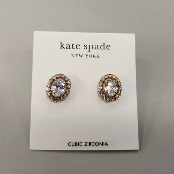 NWT Kate Spade Gold Victoria Stud Earrings - Picture 1 of 3